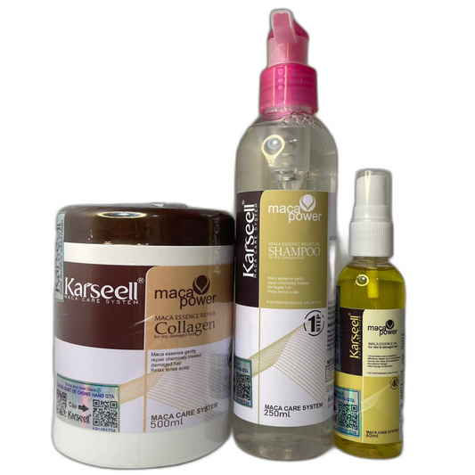 kit KARSEELL AAA tratamiento 500 ml + shampoo  250 ml+ aceite  60 ml